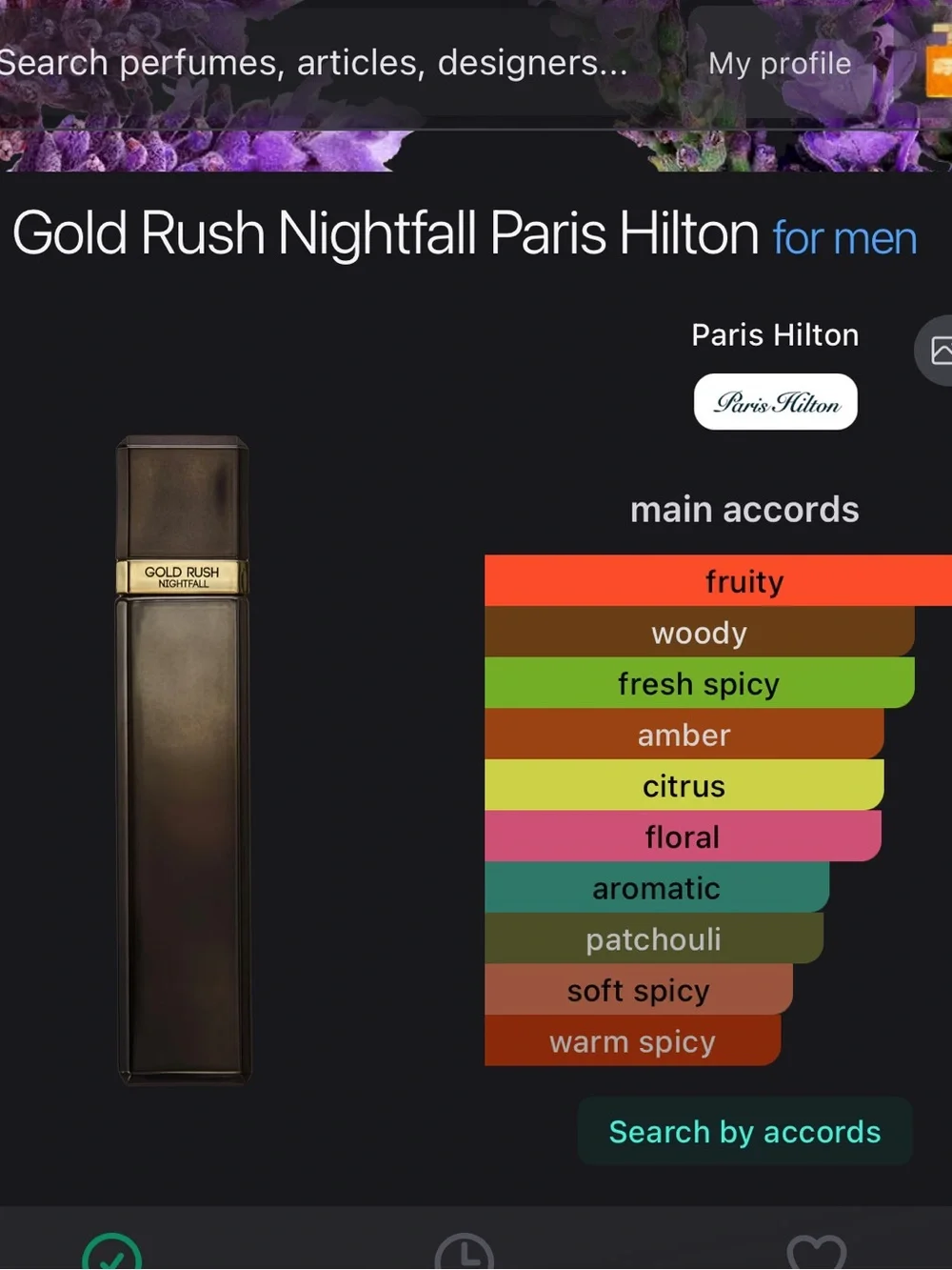 Paris Hilton Gold Rush Nightfall men’s 1 oz